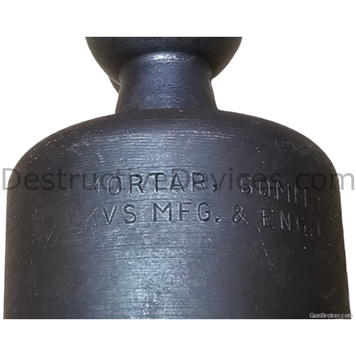 US Army WWII 60mm M2 Mortar Cup by KVS Mfg & Eng Company 1945