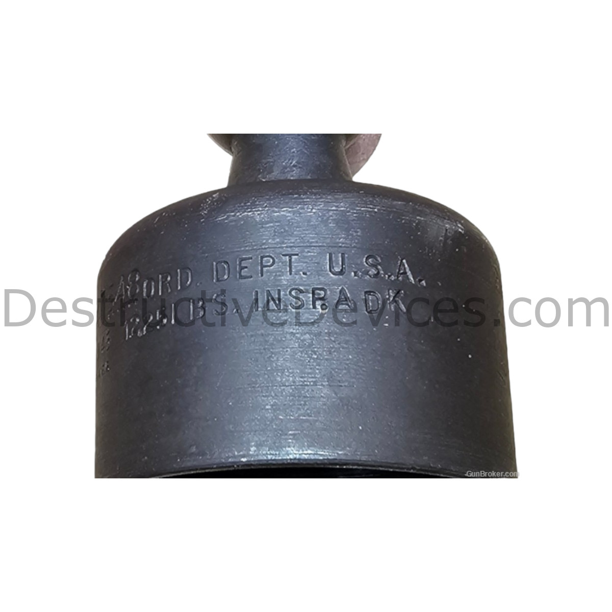 US Army WWII 60mm M2 Mortar Cup by KVS Mfg & Eng Company 1945
